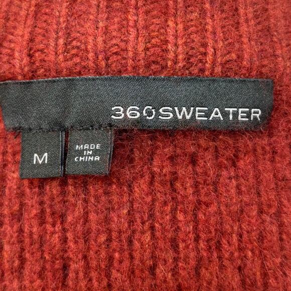 360 Sweater Elsie Wool Coat Medium Red NEW - Picture 6 of 8